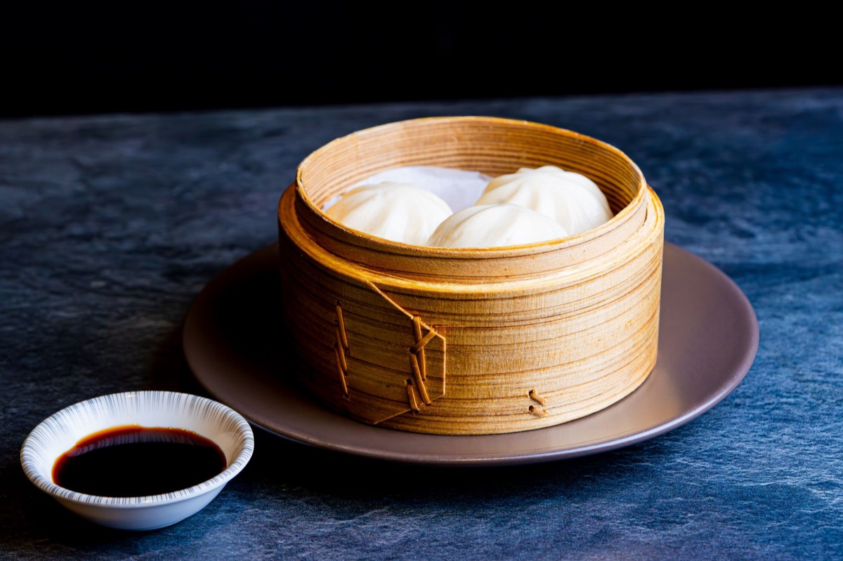 Baozi con steamers