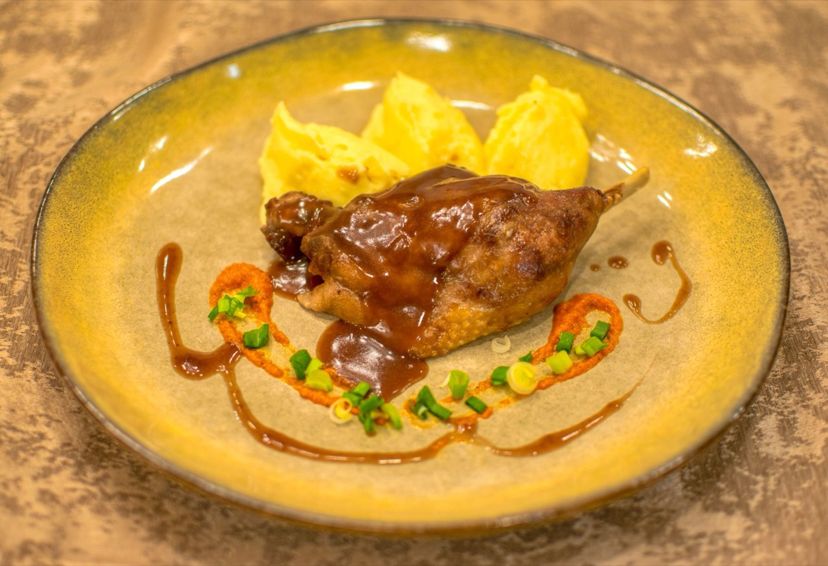 Carne de Beijing em restaurante tradicional