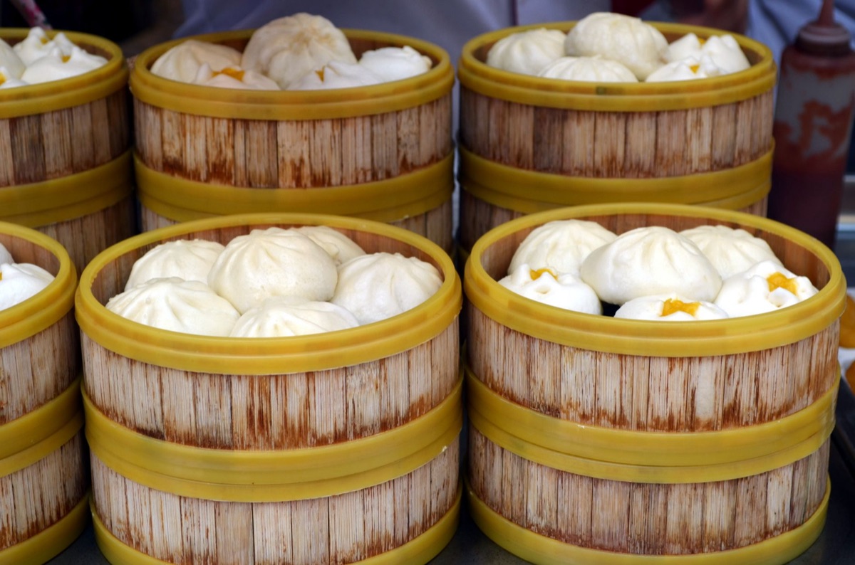 vendeur de dim sum en rue